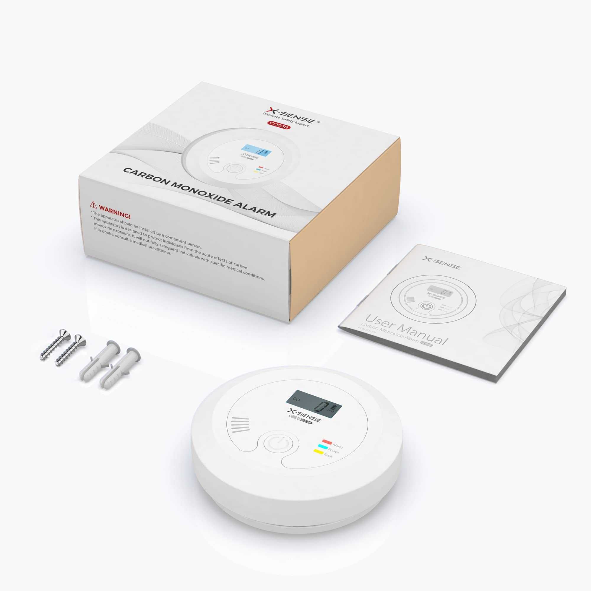 X-Sense CO03B Kohlenmonoxid-Melder - Zuverlässige Frühwarnung vor CO-Gefahren Mesch Shop X-Sense CO03B Kohlenmonoxid-Melder - Zuverlässige Frühwarnung vor CO-Gefahren Mesch Shop